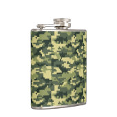 8 Bit Pixel Digital Woodland Camouflage / Camoufla Flachmann (Rechts)