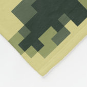 8 Bit Pixel Digital Woodland Camouflage / Camoufla Fleecedecke (Ecke)
