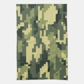 8 Bit Pixel Digital Woodland Camouflage / Camoufla Küchentuch (Vertikal)
