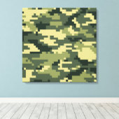 8 Bit Pixel Digital Woodland Camouflage / Camoufla Leinwanddruck (Insitu (Holzboden))