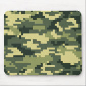 8 Bit Pixel Digital Woodland Camouflage / Camoufla Mousepad (Vorne)
