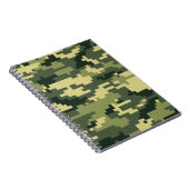 8 Bit Pixel Digital Woodland Camouflage / Camoufla Notizblock (Rechte Seite)
