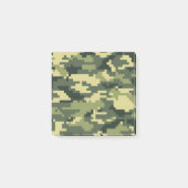 8 Bit Pixel Digital Woodland Camouflage / Camoufla Post-it Klebezettel (Vorderseite)