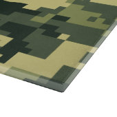 8 Bit Pixel Digital Woodland Camouflage / Camoufla Schneidebrett (Ecke)