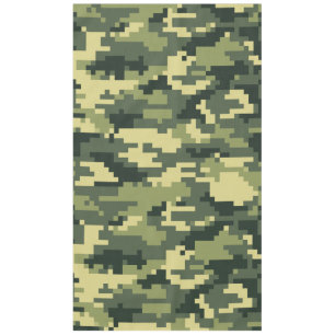 8 Bit Pixel Digital Woodland Camouflage / Camoufla Tischdecke