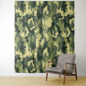 8 Bit Pixel Digital Woodland Camouflage / Camoufla Wandteppich (Beispiel)