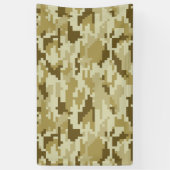 8 Bit-Pixel-Digital-Wüsten-Tarnung/Camouflage Banner (Vertikal)
