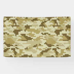 8 Bit-Pixel-Digital-Wüsten-Tarnung/Camouflage Banner