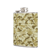 8 Bit-Pixel-Digital-Wüsten-Tarnung/Camouflage Flachmann (Links)