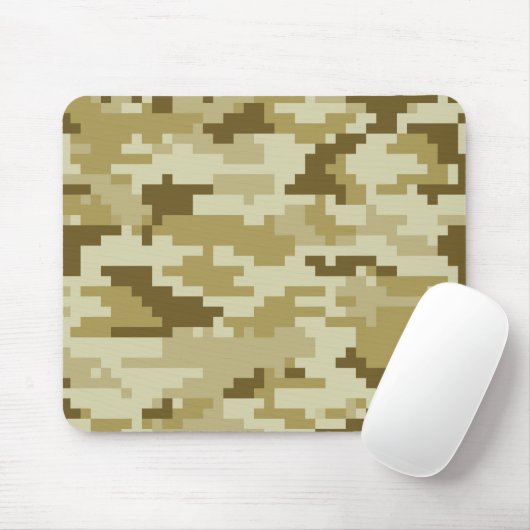 8 Bit-Pixel-Digital-Wüsten-Tarnung/Camouflage Mousepad (Mit Mouse)