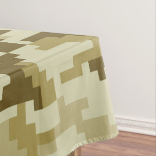 8 Bit-Pixel-Digital-Wüsten-Tarnung/Camouflage Tischdecke