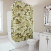 8 Bit Pixel digitale Wüste Camouflage / Camouflage Duschvorhang (Beispiel)