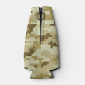 8 Bit Pixel digitale Wüste Camouflage / Camouflage Flaschenkühler (Rückseite)