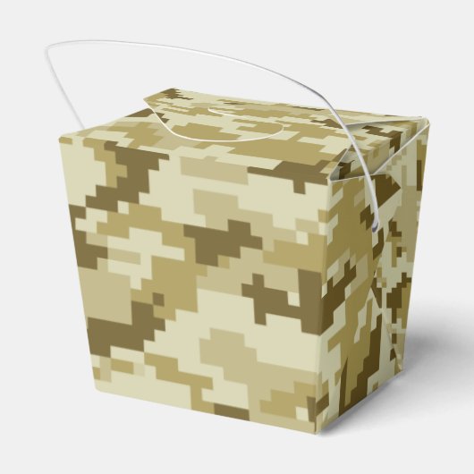 8 Bit Pixel digitale Wüste Camouflage / Camouflage Geschenkschachtel (Rückseite)