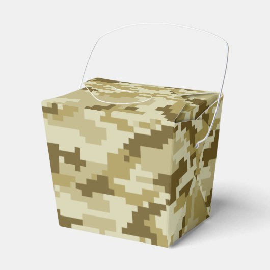 8 Bit Pixel digitale Wüste Camouflage / Camouflage Geschenkschachtel (Vorderseite)