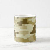 8 Bit Pixel digitale Wüste Camouflage / Camouflage Kaffeetasse (Mittel)