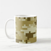 8 Bit Pixel digitale Wüste Camouflage / Camouflage Kaffeetasse (Links)