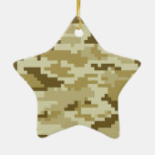 8 Bit Pixel digitale Wüste Camouflage / Camouflage Keramikornament (Hinten)