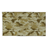 8 Bit Pixel digitale Wüste Camouflage / Camouflage Kissenbezug (Rückseite-Rechts)