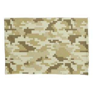 8 Bit Pixel digitale Wüste Camouflage / Camouflage Kissenbezug