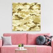 8 Bit Pixel digitale Wüste Camouflage / Camouflage Leinwanddruck (Insitu (Wohnzimmer))