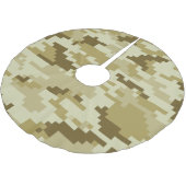 8 Bit Pixel digitale Wüste Camouflage / Camouflage Polyester Weihnachtsbaumdecke (Schrägansicht)