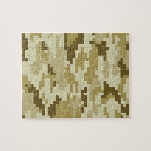 8 Bit Pixel digitale Wüste Camouflage / Camouflage Puzzle (Horizontal)