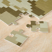 8 Bit Pixel digitale Wüste Camouflage / Camouflage Puzzle (Seite)
