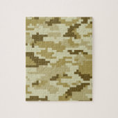 8 Bit Pixel digitale Wüste Camouflage / Camouflage Puzzle (Vertikal)