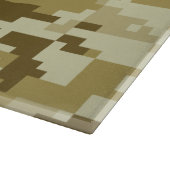 8 Bit Pixel digitale Wüste Camouflage / Camouflage Schneidebrett (Ecke)