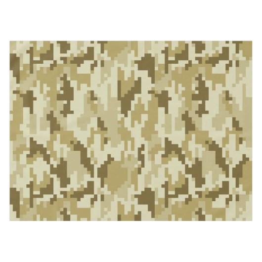 8 Bit Pixel digitale Wüste Camouflage / Camouflage Tischdecke (Vorderseite (Horizontal))