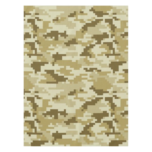 8 Bit Pixel digitale Wüste Camouflage / Camouflage Tischdecke (Vorderseite)