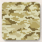 8 Bit Pixel digitale Wüste Camouflage / Camouflage Untersetzer (Vorderseite)