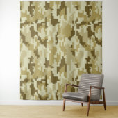 8 Bit Pixel digitale Wüste Camouflage / Camouflage Wandteppich (Beispiel)