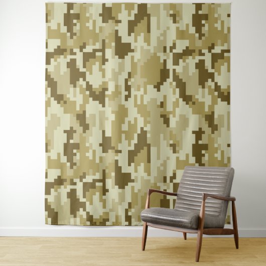 8 Bit Pixel digitale Wüste Camouflage / Camouflage Wandteppich (Beispiel)