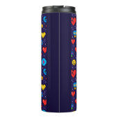8-Bit Pixel Gaming Insulated Travel Tumbler Thermosbecher (Rückseite)