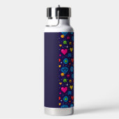 8-Bit Pixel Gaming Insulated Water Bottle Trinkflasche (rechts)