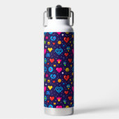 8-Bit Pixel Gaming Insulated Water Bottle Trinkflasche (Vorderseite)