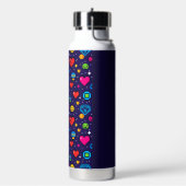 8-Bit Pixel Gaming Insulated Water Bottle Trinkflasche (Links)