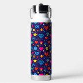 8-Bit-Pixel-Gaming-Isolierwasserflasche Trinkflasche (Vorderseite)