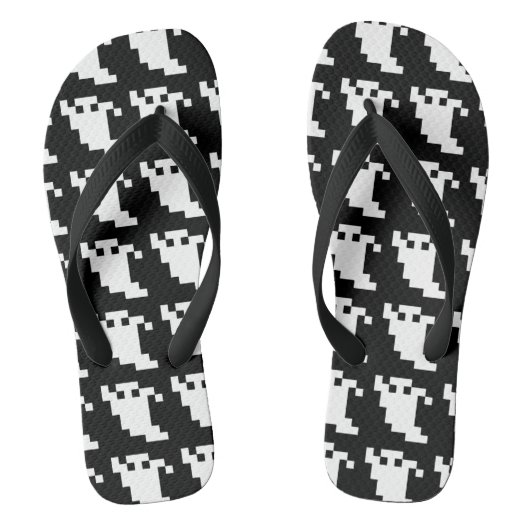 8-Bit-Pixel-Geist Badesandalen (Fußbett)