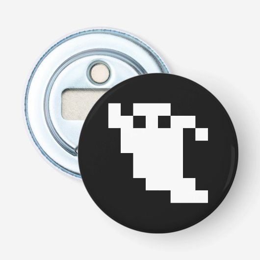 8-Bit-Pixel-Geist Flaschenöffner (Vorderseite)