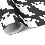 8-Bit-Pixel-Geist Geschenkpapier (Rolleneckpunkt)