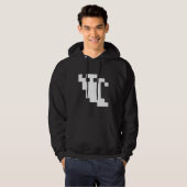 8-Bit-Pixel-Geist Hoodie (Vorne ganz)