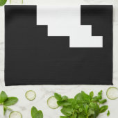 8-Bit-Pixel-Geist Küchentuch (Gefaltet)
