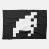 8-Bit-Pixel-Geist Küchentuch (Horizontal)