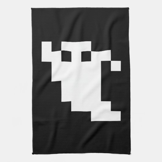 8-Bit-Pixel-Geist Küchentuch (Vertikal)