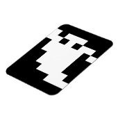 8-Bit-Pixel-Geist Magnet (Linke Seite)