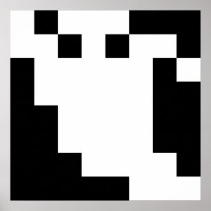 8-Bit-Pixel-Geist Poster