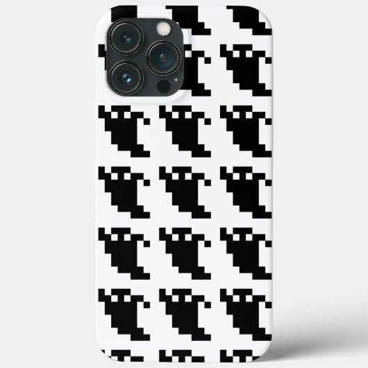 8 Bit Pixel Geist Schatten Case-Mate iPhone Hülle (Rückseite)